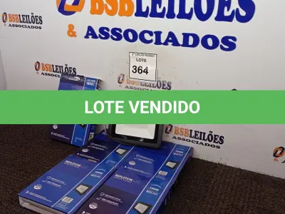 LOTE 364 - 05 REFLETORES DE LED AMBIENTE EXTERNO 100W CADA. (NOVO). (NO ESTADO) ATENÇÃO! FAZER A VISITAÇÃO ANTES DE ARREMATAR, NÃO SABEMOS SE FUNCIONA. LEILÃO NÃO TEM GARANTIA E NEM DEVOLUÇÃO, SUJEITO A POSSÍVEIS AVARIAS VISÍVEIS/OCULTAS E/OU AUSÊNCIA DE COMPONENTES.