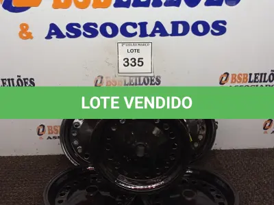 LOTE 335 - 05 RODAS DE CARRINHO DE MÃO. (NO ESTADO) ATENÇÃO! FAZER A VISITAÇÃO ANTES DE ARREMATAR, NÃO SABEMOS SE FUNCIONA. LEILÃO NÃO TEM GARANTIA E NEM DEVOLUÇÃO, SUJEITO A POSSÍVEIS AVARIAS VISÍVEIS/OCULTAS E/OU AUSÊNCIA DE COMPONENTES.
