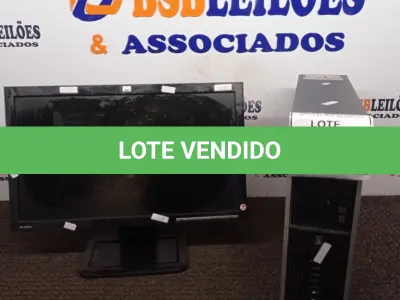 LOTE 385 - 01 CPU MARCA HP E 01 MONITOR MARCA HP. (NO ESTADO) ATENÇÃO! FAZER A VISITAÇÃO ANTES DE ARREMATAR, NÃO SABEMOS SE FUNCIONA. LEILÃO NÃO TEM GARANTIA E NEM DEVOLUÇÃO, SUJEITO A POSSÍVEIS AVARIAS VISÍVEIS/OCULTAS E/OU AUSÊNCIA DE COMPONENTES.