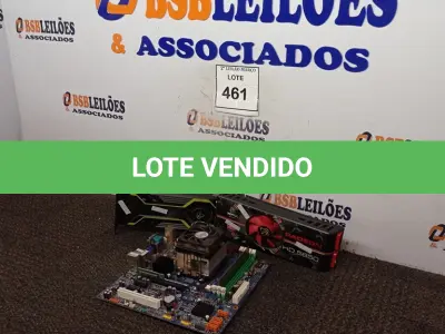 LOTE 461 - 01 PLACA MÃE I5 E 02 PLACAS DE VÍDEOS COM AVARIAS. (NO ESTADO) ATENÇÃO! FAZER A VISITAÇÃO ANTES DE ARREMATAR, NÃO SABEMOS SE FUNCIONA. LEILÃO NÃO TEM GARANTIA E NEM DEVOLUÇÃO, SUJEITO A POSSÍVEIS AVARIAS VISÍVEIS/OCULTAS E/OU AUSÊNCIA DE COMPONENTES.