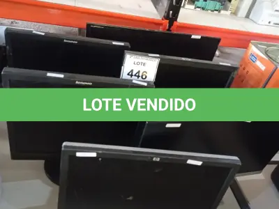 LOTE 446 - 06 MONITORES LCD MARCAS E MODELOS DIVERSOS C/AVARIAS. (NO ESTADO) ATENÇÃO! FAZER A VISITAÇÃO ANTES DE ARREMATAR, NÃO SABEMOS SE FUNCIONA. LEILÃO NÃO TEM GARANTIA E NEM DEVOLUÇÃO, SUJEITO A POSSÍVEIS AVARIAS VISÍVEIS/OCULTAS E/OU AUSÊNCIA DE COMPONENTES.