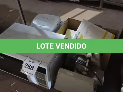 LOTE 268 - 01 MICRO-ONDAS, 01 SELADORA E APARELHOS DE ALARME. (NO ESTADO) ATENÇÃO! FAZER A VISITAÇÃO ANTES DE ARREMATAR, NÃO SABEMOS SE FUNCIONA. LEILÃO NÃO TEM GARANTIA E NEM DEVOLUÇÃO, SUJEITO A POSSÍVEIS AVARIAS VISÍVEIS/OCULTAS E/OU AUSÊNCIA DE COMPONENTES.