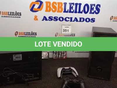LOTE 351 - 01 APARELHO DE SOM, 02 JOGOS, 01 APARELHO HOME-THEATER. (NO ESTADO) ATENÇÃO! FAZER A VISITAÇÃO ANTES DE ARREMATAR, NÃO SABEMOS SE FUNCIONA. LEILÃO NÃO TEM GARANTIA E NEM DEVOLUÇÃO, SUJEITO A POSSÍVEIS AVARIAS VISÍVEIS/OCULTAS E/OU AUSÊNCIA DE COMPONENTES.