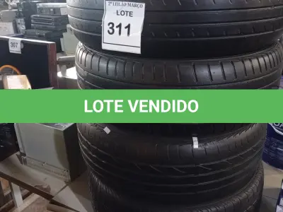 LOTE 311 - 04 PNEUS 205/55 ARO 16. (NO ESTADO) ATENÇÃO! FAZER A VISITAÇÃO ANTES DE ARREMATAR, NÃO SABEMOS SE FUNCIONA. LEILÃO NÃO TEM GARANTIA E NEM DEVOLUÇÃO, SUJEITO A POSSÍVEIS AVARIAS VISÍVEIS/OCULTAS E/OU AUSÊNCIA DE COMPONENTES.