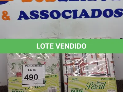 LOTE 490 - 02 JOGOS DE CAMA 200 FIOS C/ 01 LENÇOL E 02 FRONHAS EM CADA, MARCA MICRO PECAL.  (NO ESTADO) ATENÇÃO! FAZER A VISITAÇÃO ANTES DE ARREMATAR, NÃO SABEMOS SE FUNCIONA. LEILÃO NÃO TEM GARANTIA E NEM DEVOLUÇÃO, SUJEITO A POSSÍVEIS AVARIAS VISÍVEIS/OCULTAS E/OU AUSÊNCIA DE COMPONENTES.