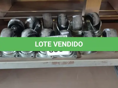 LOTE 393 - 01 LOTE C/12 RODINHAS GIRATÓRIAS. (NO ESTADO) ATENÇÃO! FAZER A VISITAÇÃO ANTES DE ARREMATAR, NÃO SABEMOS SE FUNCIONA. LEILÃO NÃO TEM GARANTIA E NEM DEVOLUÇÃO, SUJEITO A POSSÍVEIS AVARIAS VISÍVEIS/OCULTAS E/OU AUSÊNCIA DE COMPONENTES.