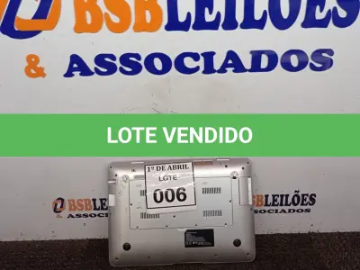 LOTE 006 - 01 NOTEBOOK SEM MARCA APARENTE MODELO 116ª. (NO ESTADO) ATENÇÃO! FAZER A VISITAÇÃO ANTES DE ARREMATAR, NÃO SABEMOS SE FUNCIONA. LEILÃO NÃO TEM GARANTIA E NEM DEVOLUÇÃO, SUJEITO A POSSÍVEIS AVARIAS VISÍVEIS/OCULTAS E/OU AUSÊNCIA DE COMPONENTES.