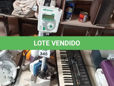 LOTE 345 - 01 LOTE COM ASPIRADOR DE PÓ, AMALGAMADOR, MORPHEEUS. (NO ESTADO) ATENÇÃO! FAZER A VISITAÇÃO ANTES DE ARREMATAR, NÃO SABEMOS SE FUNCIONA. LEILÃO NÃO TEM GARANTIA E NEM DEVOLUÇÃO, SUJEITO A POSSÍVEIS AVARIAS VISÍVEIS/OCULTAS E/OU AUSÊNCIA DE COMPONENTES.