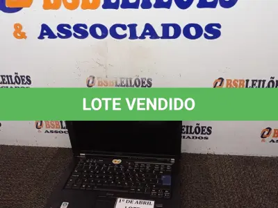 LOTE 002 - 01 NOTEBOOK MARCA IBM. (NO ESTADO) ATENÇÃO! FAZER A VISITAÇÃO ANTES DE ARREMATAR, NÃO SABEMOS SE FUNCIONA. LEILÃO NÃO TEM GARANTIA E NEM DEVOLUÇÃO, SUJEITO A POSSÍVEIS AVARIAS VISÍVEIS/OCULTAS E/OU AUSÊNCIA DE COMPONENTES.