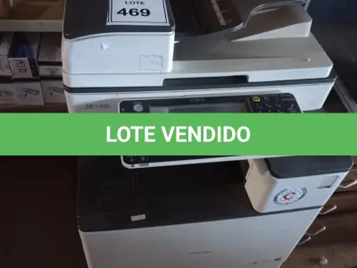 LOTE 469 - 01 IMPRESSORA RICOH MP3503. (NO ESTADO) ATENÇÃO! FAZER A VISITAÇÃO ANTES DE ARREMATAR, NÃO SABEMOS SE FUNCIONA. LEILÃO NÃO TEM GARANTIA E NEM DEVOLUÇÃO, SUJEITO A POSSÍVEIS AVARIAS VISÍVEIS/OCULTAS E/OU AUSÊNCIA DE COMPONENTES.