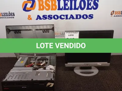 LOTE 249 - 01 CPU MARCA LENOVO E 01 MONITOR MARCA POSITIVO. (NO ESTADO) ATENÇÃO! FAZER A VISITAÇÃO ANTES DE ARREMATAR, NÃO SABEMOS SE FUNCIONA. LEILÃO NÃO TEM GARANTIA E NEM DEVOLUÇÃO, SUJEITO A POSSÍVEIS AVARIAS VISÍVEIS/OCULTAS E/OU AUSÊNCIA DE COMPONENTES.