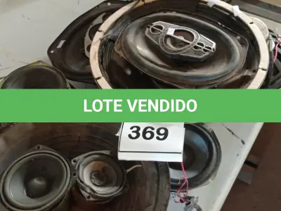 LOTE 369 - 01 LOTE C/DIVERSOS AUTO FALANTES MARCAS E MODELOS. (NO ESTADO) ATENÇÃO! FAZER A VISITAÇÃO ANTES DE ARREMATAR, NÃO SABEMOS SE FUNCIONA. LEILÃO NÃO TEM GARANTIA E NEM DEVOLUÇÃO, SUJEITO A POSSÍVEIS AVARIAS VISÍVEIS/OCULTAS E/OU AUSÊNCIA DE COMPONENTES.