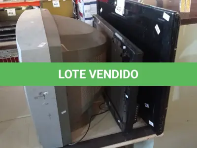 LOTE 410 - 03 TV´S SENDO 01 DE TUBO MARCA TOSCHIBA, 01 LCD 40” MARCA SAMSUNG E 01 LCD MARCA AOC 32”. (NO ESTADO) ATENÇÃO! FAZER A VISITAÇÃO ANTES DE ARREMATAR, NÃO SABEMOS SE FUNCIONA. LEILÃO NÃO TEM GARANTIA E NEM DEVOLUÇÃO, SUJEITO A POSSÍVEIS AVARIAS VISÍVEIS/OCULTAS E/OU AUSÊNCIA DE COMPONENTES.
