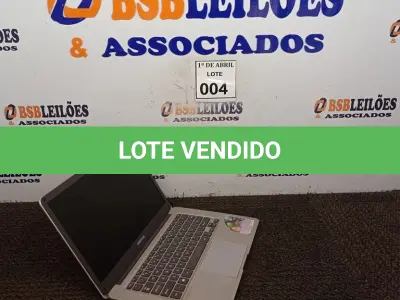 LOTE 004 - 01 NOTEBOOK POSITIVO. (NO ESTADO) ATENÇÃO! FAZER A VISITAÇÃO ANTES DE ARREMATAR, NÃO SABEMOS SE FUNCIONA. LEILÃO NÃO TEM GARANTIA E NEM DEVOLUÇÃO, SUJEITO A POSSÍVEIS AVARIAS VISÍVEIS/OCULTAS E/OU AUSÊNCIA DE COMPONENTES.