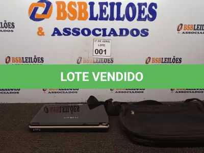 LOTE 001 - 01 NOTEBOOK POSITIVO COM MALETA. (NO ESTADO) ATENÇÃO! FAZER A VISITAÇÃO ANTES DE ARREMATAR, NÃO SABEMOS SE FUNCIONA. LEILÃO NÃO TEM GARANTIA E NEM DEVOLUÇÃO, SUJEITO A POSSÍVEIS AVARIAS VISÍVEIS/OCULTAS E/OU AUSÊNCIA DE COMPONENTES.