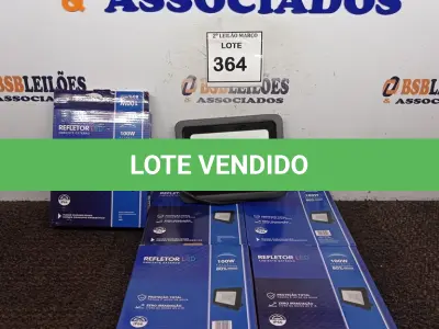 LOTE 364 - 05 REFLETORES DE LED AMBIENTE EXTERNO 100W CADA. (NOVO). (NO ESTADO) ATENÇÃO! FAZER A VISITAÇÃO ANTES DE ARREMATAR, NÃO SABEMOS SE FUNCIONA. LEILÃO NÃO TEM GARANTIA E NEM DEVOLUÇÃO, SUJEITO A POSSÍVEIS AVARIAS VISÍVEIS/OCULTAS E/OU AUSÊNCIA DE COMPONENTES.