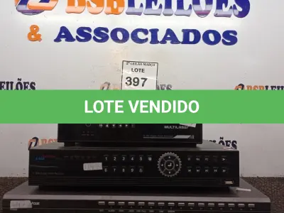 LOTE 397 - 03 DVRS DIVERSOS. (NO ESTADO) ATENÇÃO! FAZER A VISITAÇÃO ANTES DE ARREMATAR, NÃO SABEMOS SE FUNCIONA. LEILÃO NÃO TEM GARANTIA E NEM DEVOLUÇÃO, SUJEITO A POSSÍVEIS AVARIAS VISÍVEIS/OCULTAS E/OU AUSÊNCIA DE COMPONENTES.