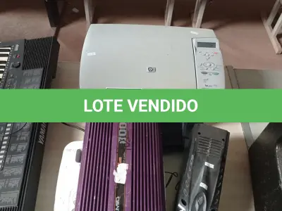 LOTE 346 - 01 LOTE COM IMPRESSORA, TECLADO, NOBREAK, MÓDULO AUTOMOTIVO, PROJETOR E SERVIDOR. (NO ESTADO) ATENÇÃO! FAZER A VISITAÇÃO ANTES DE ARREMATAR, NÃO SABEMOS SE FUNCIONA. LEILÃO NÃO TEM GARANTIA E NEM DEVOLUÇÃO, SUJEITO A POSSÍVEIS AVARIAS VISÍVEIS/OCULTAS E/OU AUSÊNCIA DE COMPONENTES.