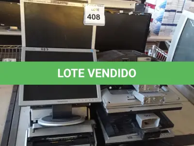LOTE 408 - 01 LOTE C/ APROXIMADAMENTE 13 MONITORES LCD MARCAS E MODELOS DIVERSOS, 02 CPU´S, 08 SCANNERS E 01 IMPRESSORA DE ETIQUETA. (NO ESTADO) ATENÇÃO! FAZER A VISITAÇÃO ANTES DE ARREMATAR, NÃO SABEMOS SE FUNCIONA. LEILÃO NÃO TEM GARANTIA E NEM DEVOLUÇÃO, SUJEITO A POSSÍVEIS AVARIAS VISÍVEIS/OCULTAS E/OU AUSÊNCIA DE COMPONENTES.