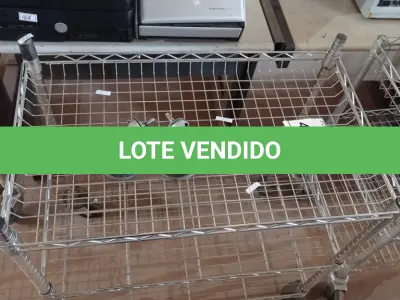 LOTE 447 - 01 CARRINHO DE FERRO P/TRANSPORTE C/03 BANDEJAS.  (NO ESTADO) ATENÇÃO! FAZER A VISITAÇÃO ANTES DE ARREMATAR, NÃO SABEMOS SE FUNCIONA. LEILÃO NÃO TEM GARANTIA E NEM DEVOLUÇÃO, SUJEITO A POSSÍVEIS AVARIAS VISÍVEIS/OCULTAS E/OU AUSÊNCIA DE COMPONENTES.