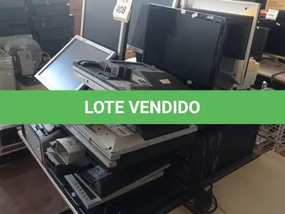 LOTE 408 - 01 LOTE C/ APROXIMADAMENTE 13 MONITORES LCD MARCAS E MODELOS DIVERSOS, 02 CPU´S, 08 SCANNERS E 01 IMPRESSORA DE ETIQUETA. (NO ESTADO) ATENÇÃO! FAZER A VISITAÇÃO ANTES DE ARREMATAR, NÃO SABEMOS SE FUNCIONA. LEILÃO NÃO TEM GARANTIA E NEM DEVOLUÇÃO, SUJEITO A POSSÍVEIS AVARIAS VISÍVEIS/OCULTAS E/OU AUSÊNCIA DE COMPONENTES.