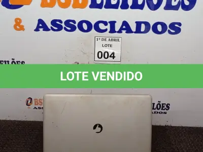 LOTE 004 - 01 NOTEBOOK POSITIVO. (NO ESTADO) ATENÇÃO! FAZER A VISITAÇÃO ANTES DE ARREMATAR, NÃO SABEMOS SE FUNCIONA. LEILÃO NÃO TEM GARANTIA E NEM DEVOLUÇÃO, SUJEITO A POSSÍVEIS AVARIAS VISÍVEIS/OCULTAS E/OU AUSÊNCIA DE COMPONENTES.