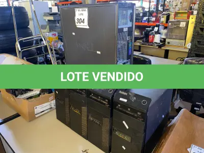 LOTE 304 - 05 CPUS DELL. (NO ESTADO) ATENÇÃO! FAZER A VISITAÇÃO ANTES DE ARREMATAR, NÃO SABEMOS SE FUNCIONA. LEILÃO NÃO TEM GARANTIA E NEM DEVOLUÇÃO, SUJEITO A POSSÍVEIS AVARIAS VISÍVEIS/OCULTAS E/OU AUSÊNCIA DE COMPONENTES.