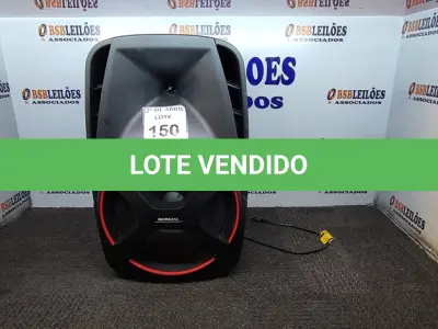 LOTE 150 - 01 CAIXA DE SOM MONDIAL COM BLUETOOTH. (NO ESTADO) ATENÇÃO! FAZER A VISITAÇÃO ANTES DE ARREMATAR, NÃO SABEMOS SE FUNCIONA. LEILÃO NÃO TEM GARANTIA E NEM DEVOLUÇÃO, SUJEITO A POSSÍVEIS AVARIAS VISÍVEIS/OCULTAS E/OU AUSÊNCIA DE COMPONENTES.