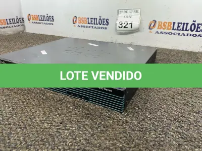 LOTE 321 - 01 APARELHO CISCO 1900. (NO ESTADO) ATENÇÃO! FAZER A VISITAÇÃO ANTES DE ARREMATAR, NÃO SABEMOS SE FUNCIONA. LEILÃO NÃO TEM GARANTIA E NEM DEVOLUÇÃO, SUJEITO A POSSÍVEIS AVARIAS VISÍVEIS/OCULTAS E/OU AUSÊNCIA DE COMPONENTES.