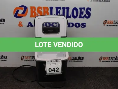 LOTE 042 - 01 MÁQUINA DE GELO PHILCO MODELO PMG01PI. (NO ESTADO) ATENÇÃO! FAZER A VISITAÇÃO ANTES DE ARREMATAR, NÃO SABEMOS SE FUNCIONA. LEILÃO NÃO TEM GARANTIA E NEM DEVOLUÇÃO, SUJEITO A POSSÍVEIS AVARIAS VISÍVEIS/OCULTAS E/OU AUSÊNCIA DE COMPONENTES.