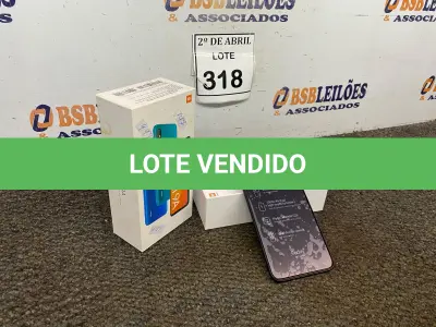 LOTE 318 - 01 CELULAR READMI 9A. (NO ESTADO) ATENÇÃO! FAZER A VISITAÇÃO ANTES DE ARREMATAR, NÃO SABEMOS SE FUNCIONA. LEILÃO NÃO TEM GARANTIA E NEM DEVOLUÇÃO, SUJEITO A POSSÍVEIS AVARIAS VISÍVEIS/OCULTAS E/OU AUSÊNCIA DE COMPONENTES.