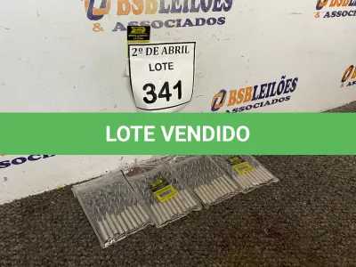 LOTE 341 - 40 BROCAS 6X93MM PARA MADEIRA. (NO ESTADO) ATENÇÃO! FAZER A VISITAÇÃO ANTES DE ARREMATAR, NÃO SABEMOS SE FUNCIONA. LEILÃO NÃO TEM GARANTIA E NEM DEVOLUÇÃO, SUJEITO A POSSÍVEIS AVARIAS VISÍVEIS/OCULTAS E/OU AUSÊNCIA DE COMPONENTES.