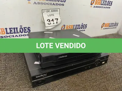 LOTE 317 - 02 DVRS INTELBRAS. (NO ESTADO) ATENÇÃO! FAZER A VISITAÇÃO ANTES DE ARREMATAR, NÃO SABEMOS SE FUNCIONA. LEILÃO NÃO TEM GARANTIA E NEM DEVOLUÇÃO, SUJEITO A POSSÍVEIS AVARIAS VISÍVEIS/OCULTAS E/OU AUSÊNCIA DE COMPONENTES.