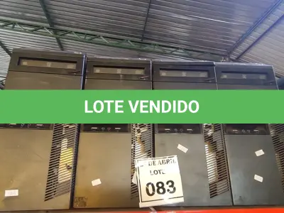 LOTE 083 - 04 CPUS DIVERSAS. (NO ESTADO) ATENÇÃO! FAZER A VISITAÇÃO ANTES DE ARREMATAR, NÃO SABEMOS SE FUNCIONA. LEILÃO NÃO TEM GARANTIA E NEM DEVOLUÇÃO, SUJEITO A POSSÍVEIS AVARIAS VISÍVEIS/OCULTAS E/OU AUSÊNCIA DE COMPONENTES.