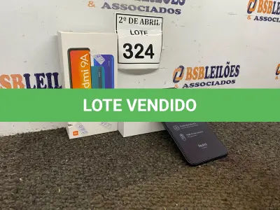 LOTE 324 - 01 APARELHO CELULAR REDMI 9ª. (NO ESTADO) ATENÇÃO! FAZER A VISITAÇÃO ANTES DE ARREMATAR, NÃO SABEMOS SE FUNCIONA. LEILÃO NÃO TEM GARANTIA E NEM DEVOLUÇÃO, SUJEITO A POSSÍVEIS AVARIAS VISÍVEIS/OCULTAS E/OU AUSÊNCIA DE COMPONENTES.