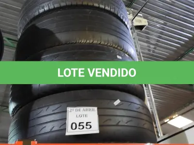 LOTE 055 - 04 PNEUS USADOS 205-55 ARO 16. (NO ESTADO) ATENÇÃO! FAZER A VISITAÇÃO ANTES DE ARREMATAR, NÃO SABEMOS SE FUNCIONA. LEILÃO NÃO TEM GARANTIA E NEM DEVOLUÇÃO, SUJEITO A POSSÍVEIS AVARIAS VISÍVEIS/OCULTAS E/OU AUSÊNCIA DE COMPONENTES.