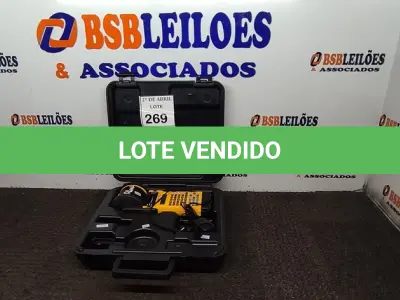 LOTE 269 - 01 IMPRESSORA DE ETIQUETAS PORTÁTIL BRADY PLUS. (NO ESTADO) ATENÇÃO! FAZER A VISITAÇÃO ANTES DE ARREMATAR, NÃO SABEMOS SE FUNCIONA. LEILÃO NÃO TEM GARANTIA E NEM DEVOLUÇÃO, SUJEITO A POSSÍVEIS AVARIAS VISÍVEIS/OCULTAS E/OU AUSÊNCIA DE COMPONENTES.