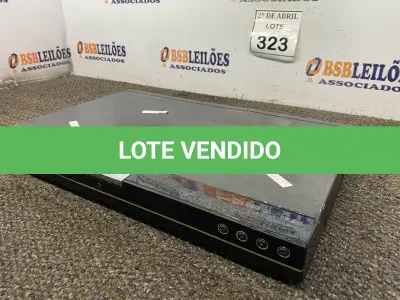 LOTE 323 - 01 DVD LG. (NO ESTADO) ATENÇÃO! FAZER A VISITAÇÃO ANTES DE ARREMATAR, NÃO SABEMOS SE FUNCIONA. LEILÃO NÃO TEM GARANTIA E NEM DEVOLUÇÃO, SUJEITO A POSSÍVEIS AVARIAS VISÍVEIS/OCULTAS E/OU AUSÊNCIA DE COMPONENTES.