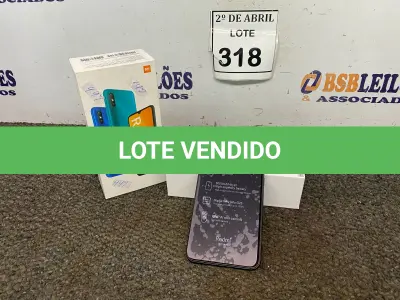 LOTE 318 - 01 CELULAR READMI 9A. (NO ESTADO) ATENÇÃO! FAZER A VISITAÇÃO ANTES DE ARREMATAR, NÃO SABEMOS SE FUNCIONA. LEILÃO NÃO TEM GARANTIA E NEM DEVOLUÇÃO, SUJEITO A POSSÍVEIS AVARIAS VISÍVEIS/OCULTAS E/OU AUSÊNCIA DE COMPONENTES.