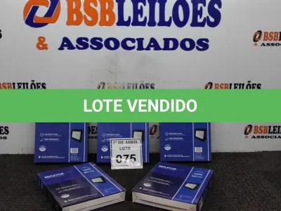 LOTE 075 - 05 REFLETORES DE LED 100W.(NOVO) (NO ESTADO) ATENÇÃO! FAZER A VISITAÇÃO ANTES DE ARREMATAR, NÃO SABEMOS SE FUNCIONA. LEILÃO NÃO TEM GARANTIA E NEM DEVOLUÇÃO, SUJEITO A POSSÍVEIS AVARIAS VISÍVEIS/OCULTAS E/OU AUSÊNCIA DE COMPONENTES.