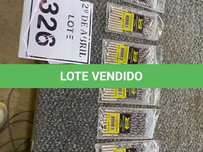 LOTE 326 - 70 BROCAS 4X75MM PARA MADEIRAS. (NO ESTADO) ATENÇÃO! FAZER A VISITAÇÃO ANTES DE ARREMATAR, NÃO SABEMOS SE FUNCIONA. LEILÃO NÃO TEM GARANTIA E NEM DEVOLUÇÃO, SUJEITO A POSSÍVEIS AVARIAS VISÍVEIS/OCULTAS E/OU AUSÊNCIA DE COMPONENTES.