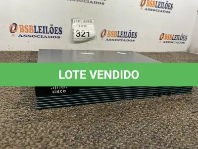 LOTE 321 - 01 APARELHO CISCO 1900. (NO ESTADO) ATENÇÃO! FAZER A VISITAÇÃO ANTES DE ARREMATAR, NÃO SABEMOS SE FUNCIONA. LEILÃO NÃO TEM GARANTIA E NEM DEVOLUÇÃO, SUJEITO A POSSÍVEIS AVARIAS VISÍVEIS/OCULTAS E/OU AUSÊNCIA DE COMPONENTES.