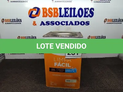 LOTE 231 - 01 LATA DE TINTA BASE C LIMPA FÁCIL IQUINE 18 L. (NO ESTADO) ATENÇÃO! FAZER A VISITAÇÃO ANTES DE ARREMATAR, NÃO SABEMOS SE FUNCIONA. LEILÃO NÃO TEM GARANTIA E NEM DEVOLUÇÃO, SUJEITO A POSSÍVEIS AVARIAS VISÍVEIS/OCULTAS E/OU AUSÊNCIA DE COMPONENTES.