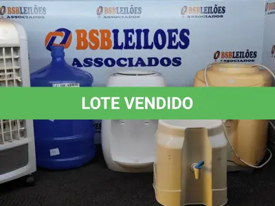 LOTE 005 - 03 BEBEDOUROS TIPO GARRAFÃO E 01 CLIMATIZADOR. (NO ESTADO) ATENÇÃO! FAZER A VISITAÇÃO ANTES DE ARREMATAR, NÃO SABEMOS SE FUNCIONA. LEILÃO NÃO TEM GARANTIA E NEM DEVOLUÇÃO, SUJEITO A POSSÍVEIS AVARIAS VISÍVEIS/OCULTAS E/OU AUSÊNCIA DE COMPONENTES.