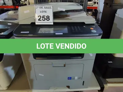 LOTE 258 - 01 IMPRESSORA SAMSUNG SCX5835NX. (NO ESTADO) ATENÇÃO! FAZER A VISITAÇÃO ANTES DE ARREMATAR, NÃO SABEMOS SE FUNCIONA. LEILÃO NÃO TEM GARANTIA E NEM DEVOLUÇÃO, SUJEITO A POSSÍVEIS AVARIAS VISÍVEIS/OCULTAS E/OU AUSÊNCIA DE COMPONENTES.
