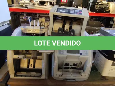 LOTE 131 - 03 MÁQUINAS DE CONTAR CÉDULAS. (NO ESTADO) ATENÇÃO! FAZER A VISITAÇÃO ANTES DE ARREMATAR, NÃO SABEMOS SE FUNCIONA. LEILÃO NÃO TEM GARANTIA E NEM DEVOLUÇÃO, SUJEITO A POSSÍVEIS AVARIAS VISÍVEIS/OCULTAS E/OU AUSÊNCIA DE COMPONENTES.