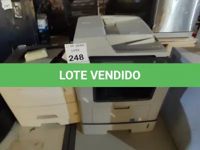 LOTE 248 - 01 IMPRESSORA LEXMARK MS610DN E 01 IMPRESSORA SAMSUNG SCX5835NX. (NO ESTADO) ATENÇÃO! FAZER A VISITAÇÃO ANTES DE ARREMATAR, NÃO SABEMOS SE FUNCIONA. LEILÃO NÃO TEM GARANTIA E NEM DEVOLUÇÃO, SUJEITO A POSSÍVEIS AVARIAS VISÍVEIS/OCULTAS E/OU AUSÊNCIA DE COMPONENTES.