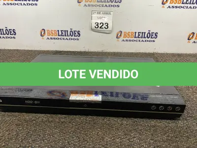 LOTE 323 - 01 DVD LG. (NO ESTADO) ATENÇÃO! FAZER A VISITAÇÃO ANTES DE ARREMATAR, NÃO SABEMOS SE FUNCIONA. LEILÃO NÃO TEM GARANTIA E NEM DEVOLUÇÃO, SUJEITO A POSSÍVEIS AVARIAS VISÍVEIS/OCULTAS E/OU AUSÊNCIA DE COMPONENTES.