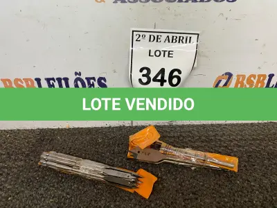LOTE 346 - 09 BROCAS CHATAS PARA MADEIRA. (NO ESTADO) ATENÇÃO! FAZER A VISITAÇÃO ANTES DE ARREMATAR, NÃO SABEMOS SE FUNCIONA. LEILÃO NÃO TEM GARANTIA E NEM DEVOLUÇÃO, SUJEITO A POSSÍVEIS AVARIAS VISÍVEIS/OCULTAS E/OU AUSÊNCIA DE COMPONENTES.