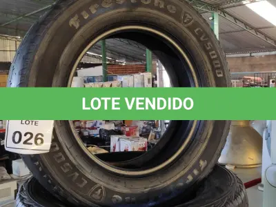 LOTE 026 - 03 PNEUS MEIA VIDA 205/70 ARO15. (NO ESTADO) ATENÇÃO! FAZER A VISITAÇÃO ANTES DE ARREMATAR, NÃO SABEMOS SE FUNCIONA. LEILÃO NÃO TEM GARANTIA E NEM DEVOLUÇÃO, SUJEITO A POSSÍVEIS AVARIAS VISÍVEIS/OCULTAS E/OU AUSÊNCIA DE COMPONENTES.